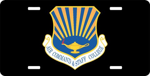 U.S. Air Force Air Command And Staff College License Plate