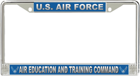 U.S. Air Force Air Education and Training Command License Plate Frame