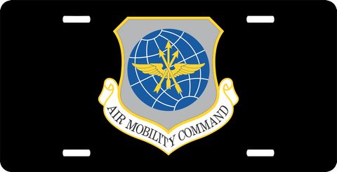 U.S. Air Force Air Mobility Command License Plate