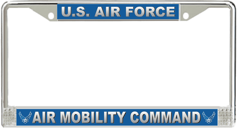 U.S. Air Force Air Mobility Command License Plate Frame