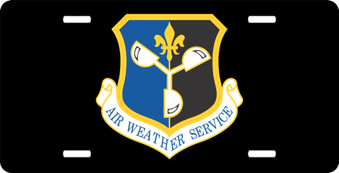 U.S. Air Force Air Weather Service License Plate
