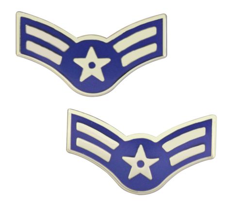 U.S. Air Force Airman First Class Collar Device Pin