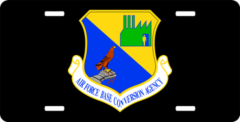 U.S. Air Force Base Conversion Agency License Plate