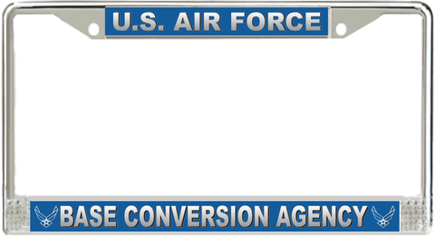 U.S. Air Force Base Conversion Agency License Plate Frame