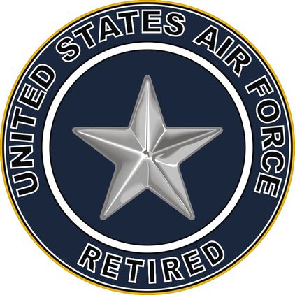 U.S. Air Force Brigadier General Retired Decal Sticker