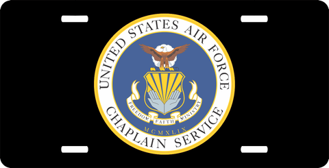 U.S. Air Force Chaplain Service Seal License Plate