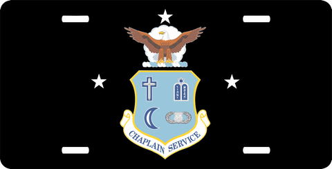 U.S. Air Force Chaplain Service With Stars License Plate