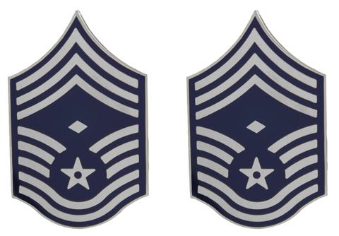 U.S. Air Force Chief Master Sergeant with Diamond Collar Device Pin