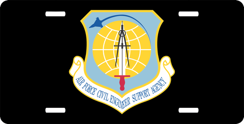 U.S. Air Force Civil Engineer Support Agency License Plate