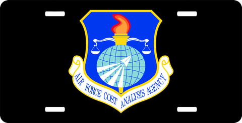 U.S. Air Force Cost Analysis Agency License Plate