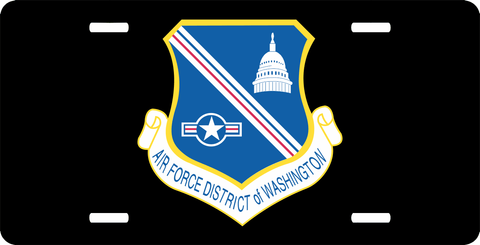 U.S. Air Force District Of Columbia License Plate