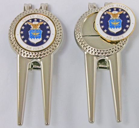 U.S. Air Force Divot Repair Tool with Ball Marker