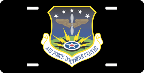 U.S. Air Force Doctrine Center License Plate