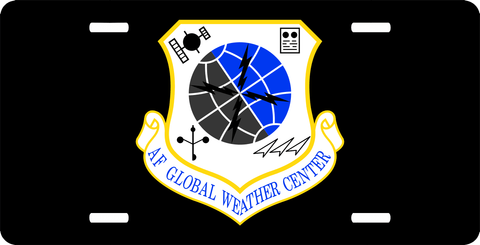 U.S. Air Force Global Weather Center License Plate