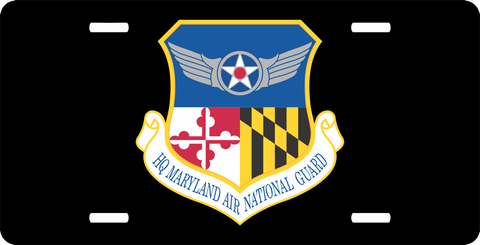 U.S. Air Force Headquarter Maryland Air National Guard License Plate