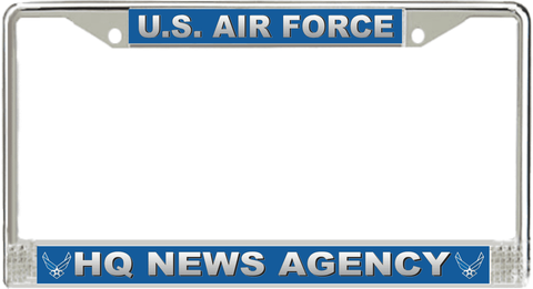 U.S. Air Force HQ News Agency License Plate Frame