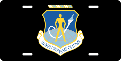 U.S. Air Force Human Systems Center License Plate