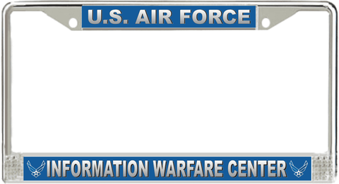 U.S. Air Force Information Warfare Center License Plate Frame