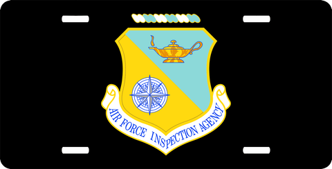 U.S. Air Force Inspection Agency License Plate