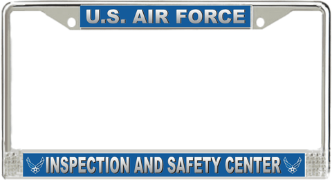 U.S. Air Force Inspection And Safety Center License Plate Frame