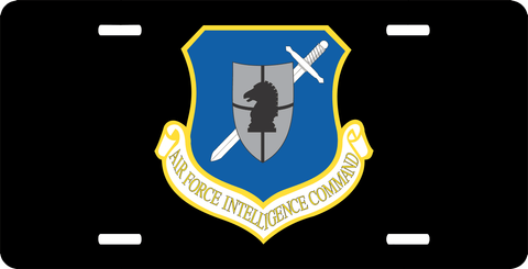 U.S. Air Force Intelligence Command License Plate