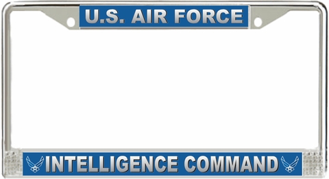 U.S. Air Force Intelligence Command License Plate Frame