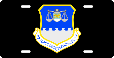 U.S. Air Force Legal Services Centers License Plate