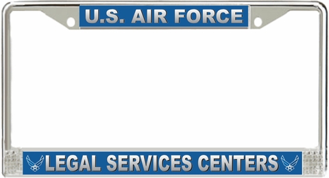 U.S. Air Force Legal Services Centers License Plate Frame