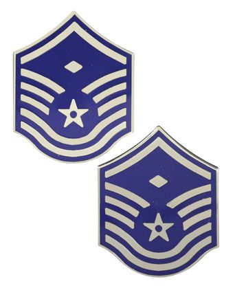 U.S. Air Force Master Sergeant with Diamond Rank Insignia