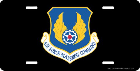 U.S. Air Force Materiel Command License Plate