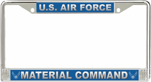 U.S. Air Force Material Command License Plate Frame