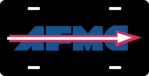 U.S. Air Force Material Command Logo License Plate