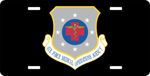 U.S. Air Force Medical Operations Agency License Plate