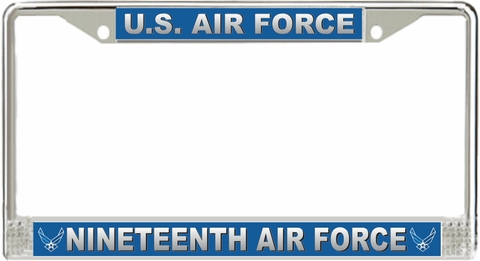 U.S. Air Force Nineteenth Air Force License Plate Frame