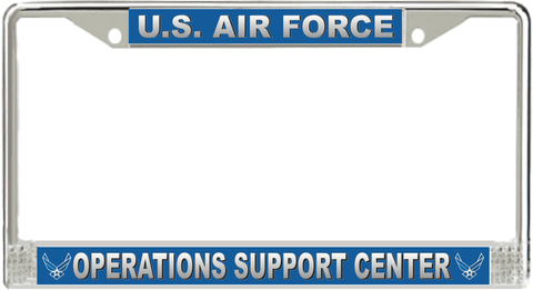 U.S. Air Force Operations Support Center License Plate Frame
