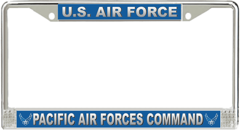 U.S. Air Force Pacific Air Forces Command License Plate Frame