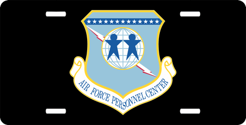 U.S. Air Force Personnel Center License Plate