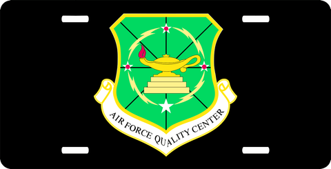 U.S. Air Force Quality Center License Plate