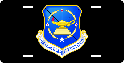U.S. Air Force Quality Institute License Plate