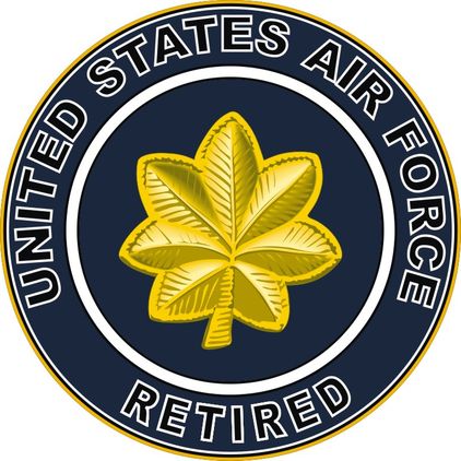 U.S. Air Force Retired Major Decal Sticker
