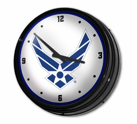 US Air Force: Retro Lighted Wall Clock