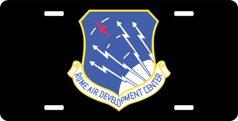 U.S. Air Force Rome Air Development Center License Plate
