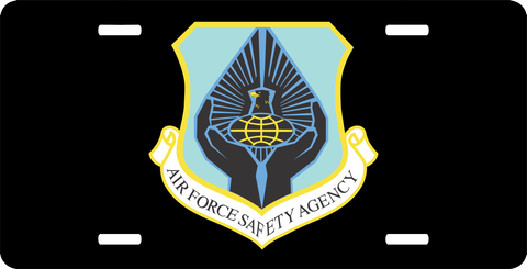 U.S. Air Force Safety Agency License Plate