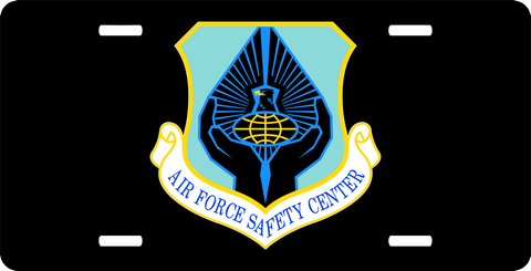 U.S. Air Force Safety Center License Plate