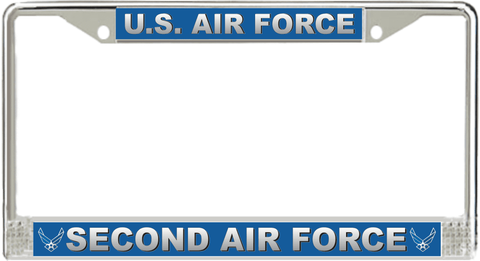 U.S. Air Force Second Air Force License Plate Frame