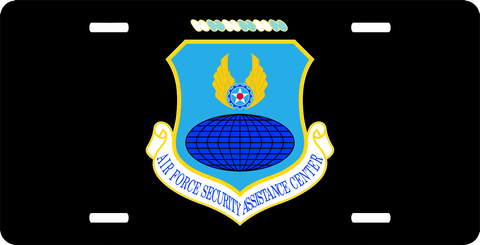 U.S. Air Force Security Assistance Center License Plate