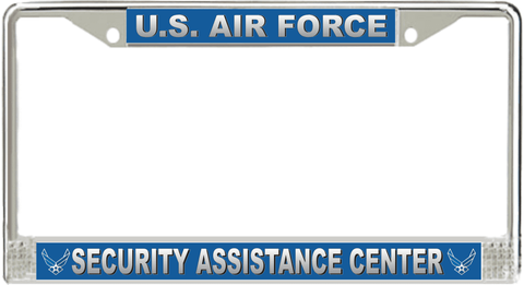 U.S. Air Force Security Assistance Center License Plate Frame