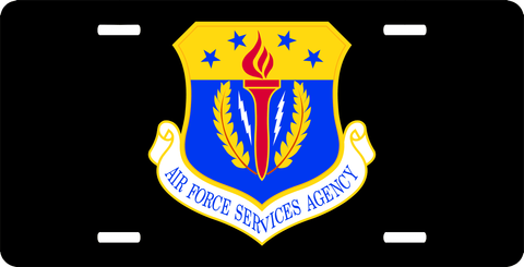 U.S. Air Force Services Agency License Plate