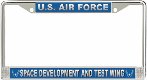 U.S. Air Force Space Development and Test Wing License Plate Frame