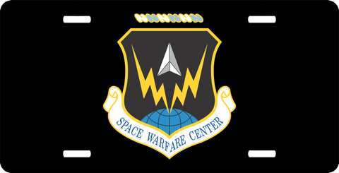 U.S. Air Force Space Warfare Center License Plate